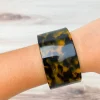 Acrylic Tortoise Cuff Bangle Bracelet