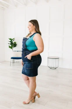 Agnes Denim Overall Dress by Judy Blue