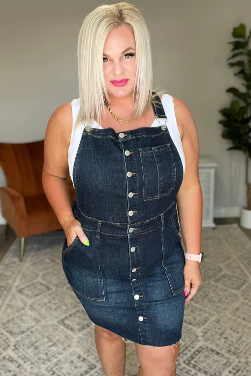 Agnes Denim Overall Dress by Judy Blue