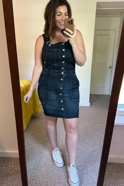 Agnes Denim Overall Dress by Judy Blue