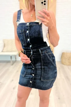 Agnes Denim Overall Dress by Judy Blue