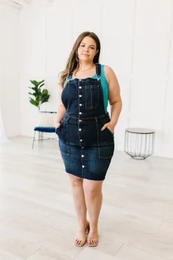 Agnes Denim Overall Dress by Judy Blue