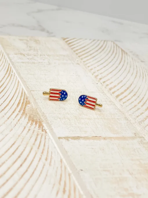 Americana Popsicle Signature Enamel Studs by Prep Obsessed