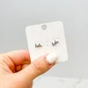 'Babe' Stud Earrings - Silver