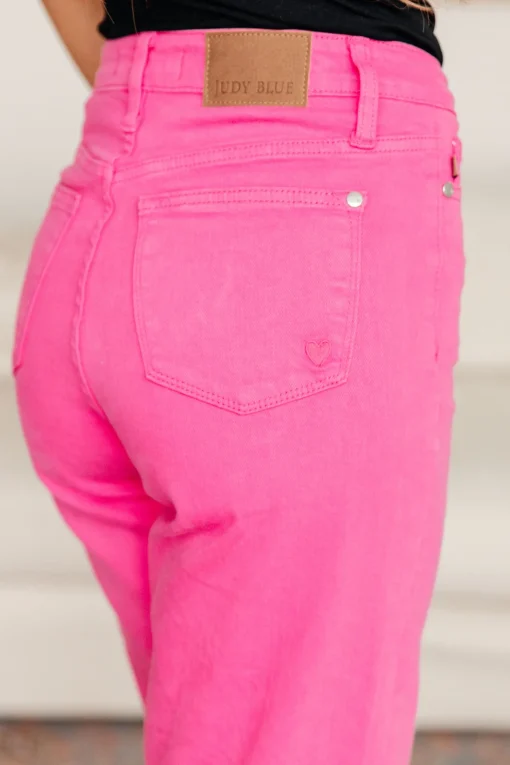 Barbara High Rise Garment Dyed 90's Straight Jeans by Judy Blue