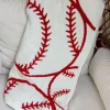 Baseball Print Cozy Throw Blanket