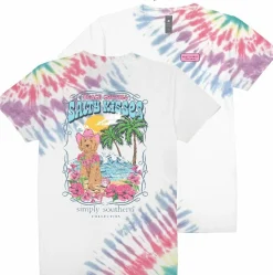 'Beach Cowgirl, Salty Kisses' Short Sleeve Tie Dye Tee by Simply Southern