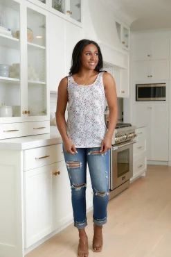 Belinda High Rise Distressed Straight Jeans