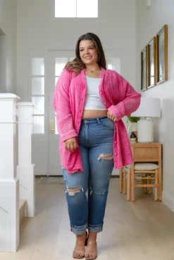 Belinda High Rise Distressed Straight Jeans