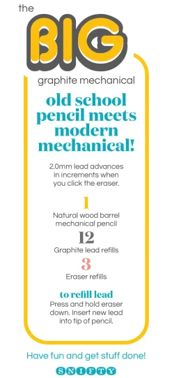 Big Graphite Mechanical Pencil Set