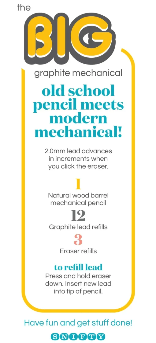 Big Graphite Mechanical Pencil Set