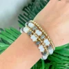 Black & White Stretch Bracelet Stack