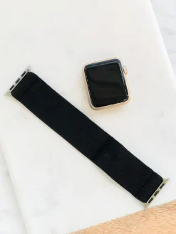 Black Stretch Smart Watch Band