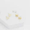 Bow Stud Earring Set