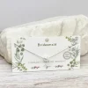 Bridesmaid Pearl Pendant Necklace - White Gold