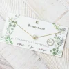 Bridesmaid Pearl Pendant Necklace - Gold