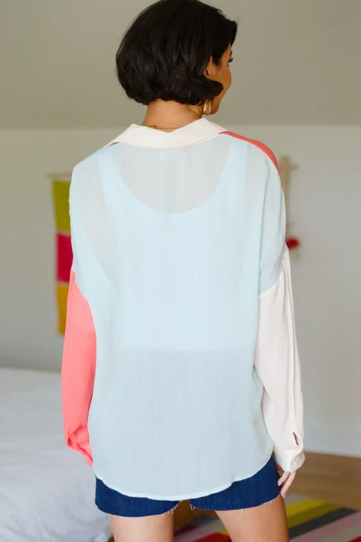 Capture The Day Two Toned Button Up