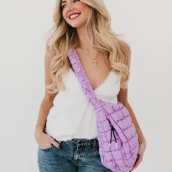 Carmen Quilted Hobo Tote Bag by Pretty Simple