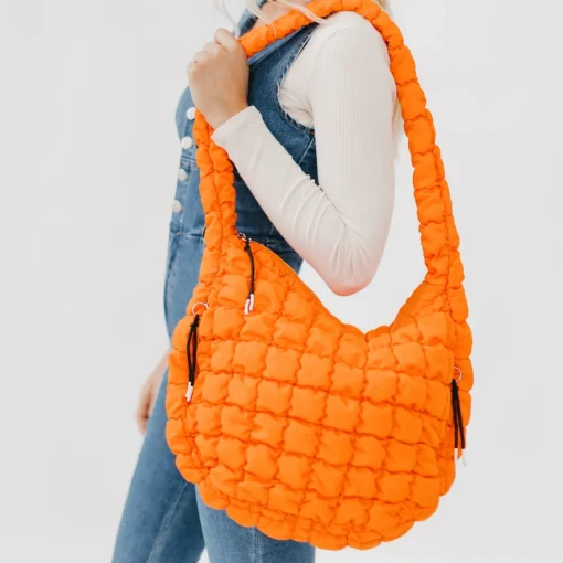 Carmen Quilted Hobo Tote Bag by Pretty Simple