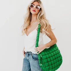 Carmen Quilted Hobo Tote Bag by Pretty Simple