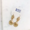 Cassidy Puka Shell Dangle Earrings - Gold