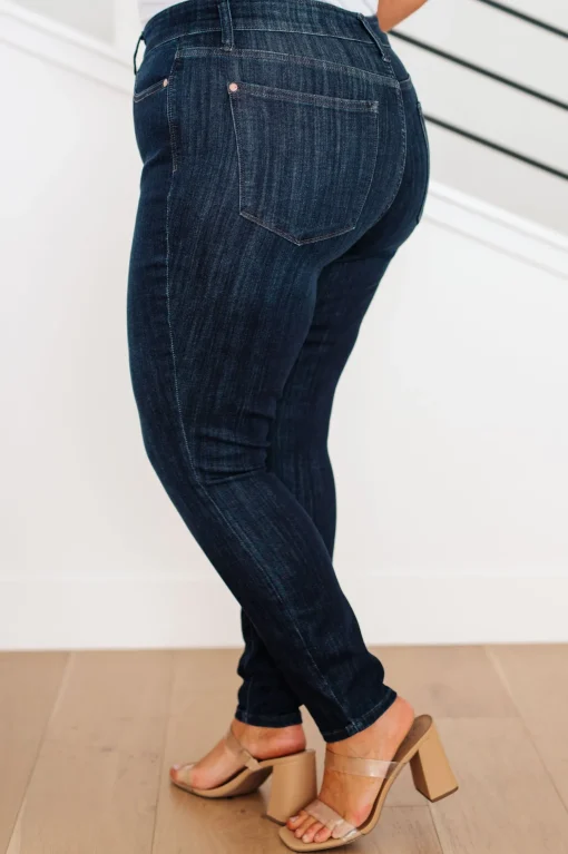 Celecia High Waist Hand Sanded Resin Skinny Jeans by Judy Blue