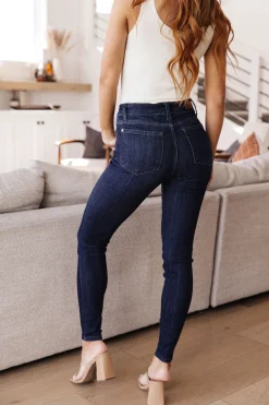 Celecia High Waist Hand Sanded Resin Skinny Jeans by Judy Blue