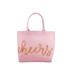 Cheers Sparkle Totes by Mud Pie