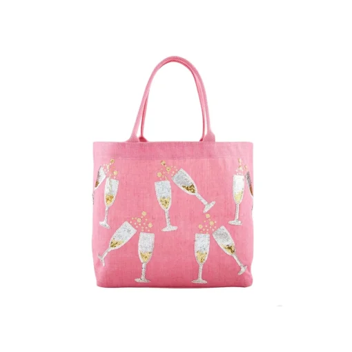 Cheers Sparkle Totes by Mud Pie