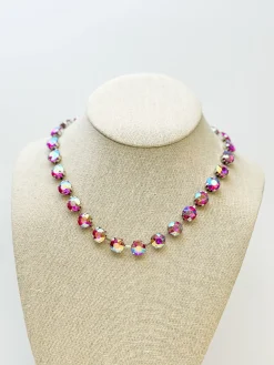 Chunky Glass Stone Necklace - Multi