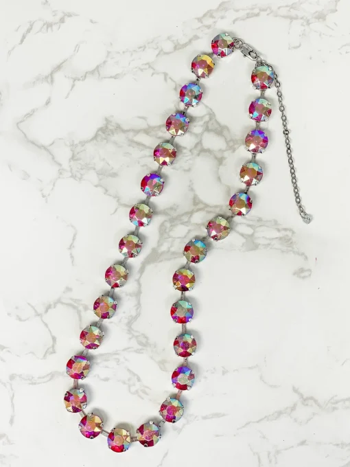 Chunky Glass Stone Necklace - Multi