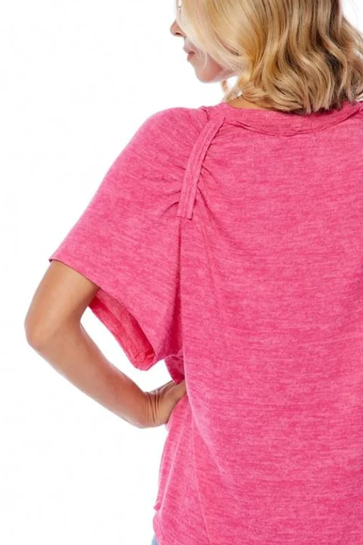 Claremont Tee by Mud Pie - Pink