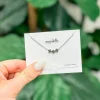 Classic Clover Trio Necklace - Silver