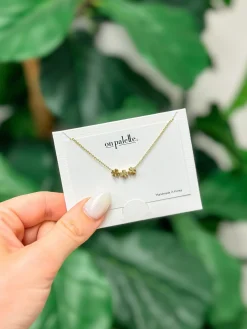 Classic Clover Trio Necklace - Gold