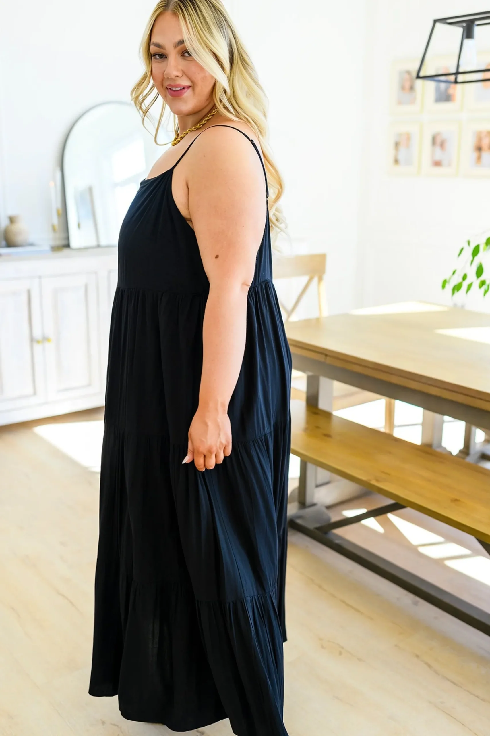 Classically Cool Tiered Maxi Dress