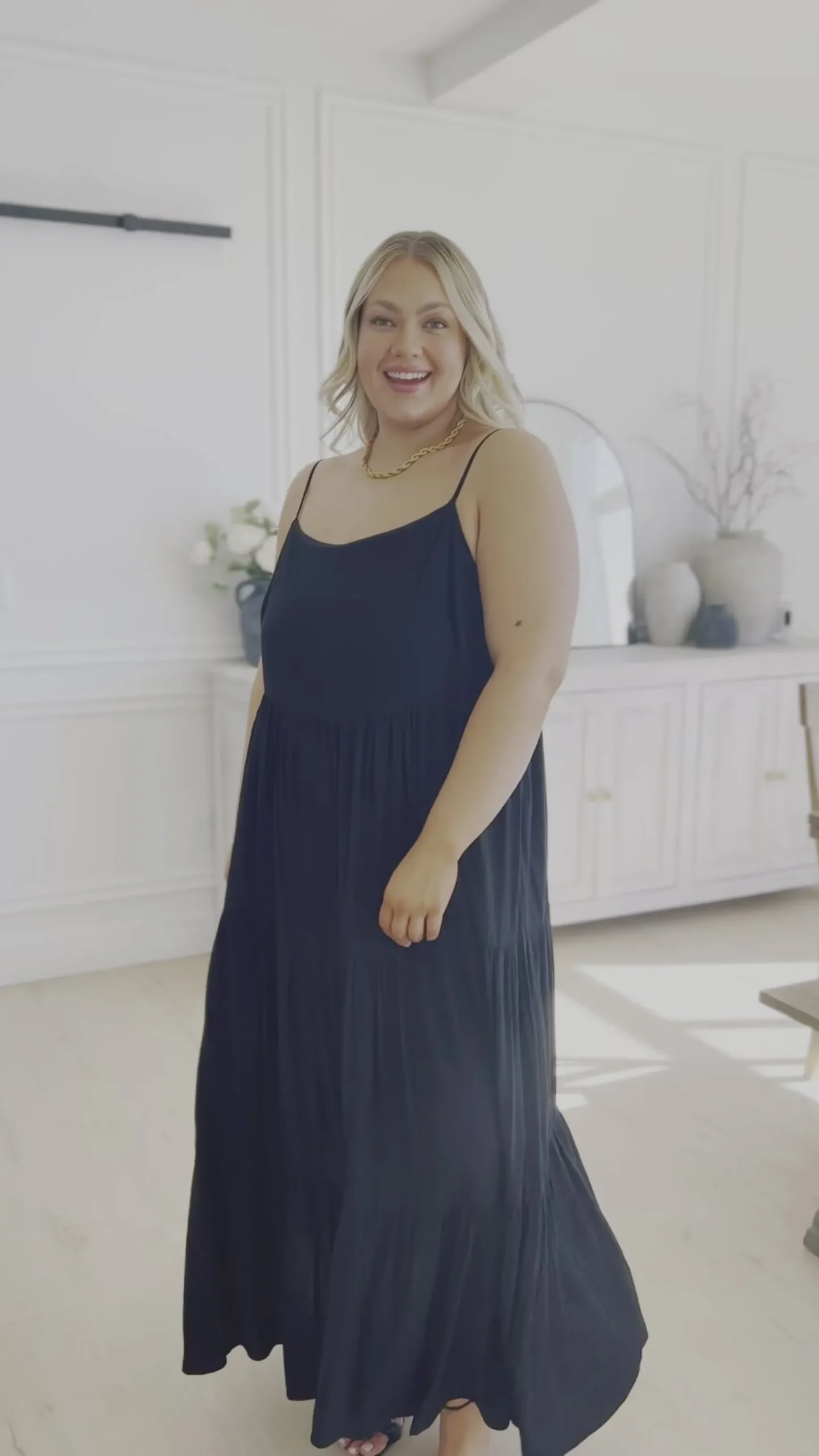 Classically Cool Tiered Maxi Dress