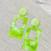 Clementine Groovy Statement Dangles - Green
