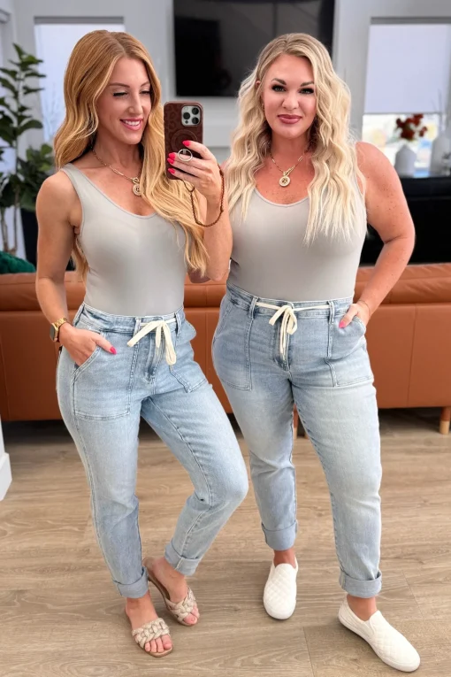 Cooper High Rise Vintage Denim Jogger by Judy Blue
