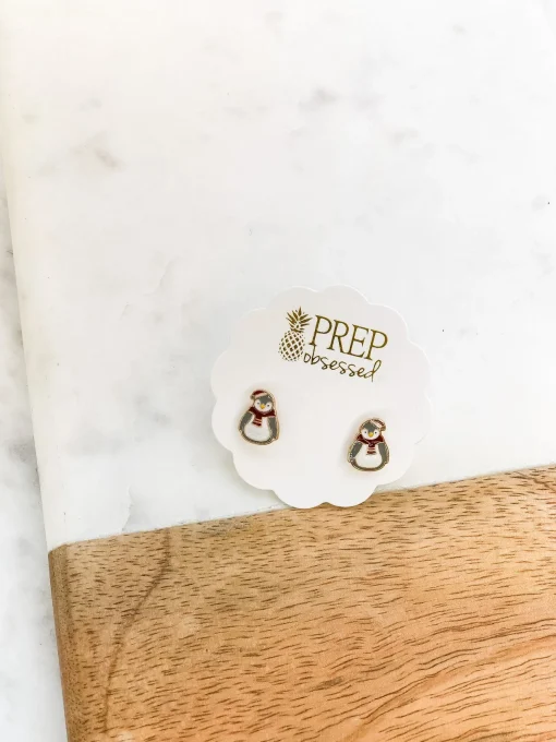 Cozy Penguin Signature Enamel Studs