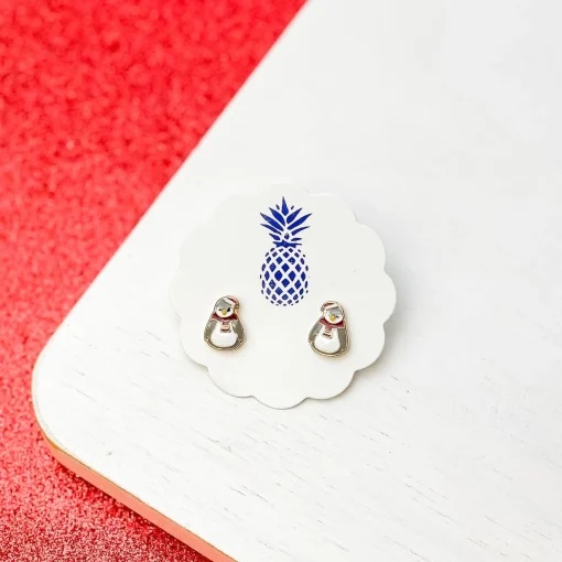 Cozy Penguin Signature Enamel Studs