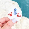 Crab Signature Enamel Studs by Prep Obsessed