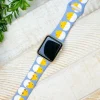 Crazy Chick Printed Silicone Smart Watch Band - Purple