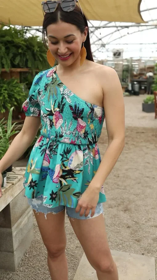 Day Trip Blouse in Emerald
