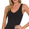Double-Layered V-Neck Tank Top Trio - Basics