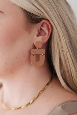 Dreamboat Earrings in Brown