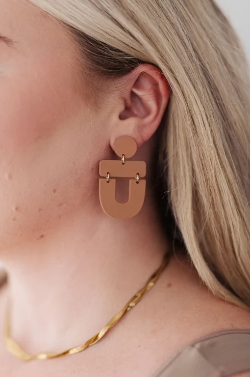 Dreamboat Earrings in Brown