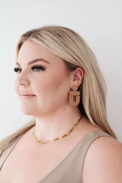 Dreamboat Earrings in Brown