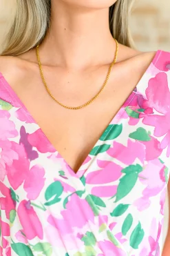 Eagerly Waiting Gold Plated Chain Necklace