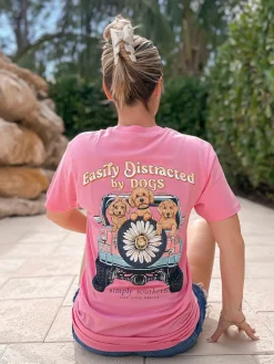 'Easily Distracted By Dogs' Short Sleeve Tee by Simply Southern
