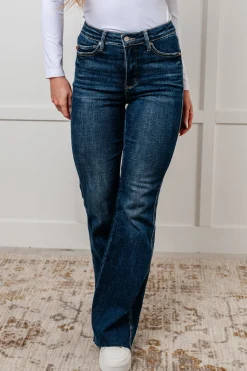 Edna High Rise Control Top Shield Pocket Flare Jeans by Judy Blue